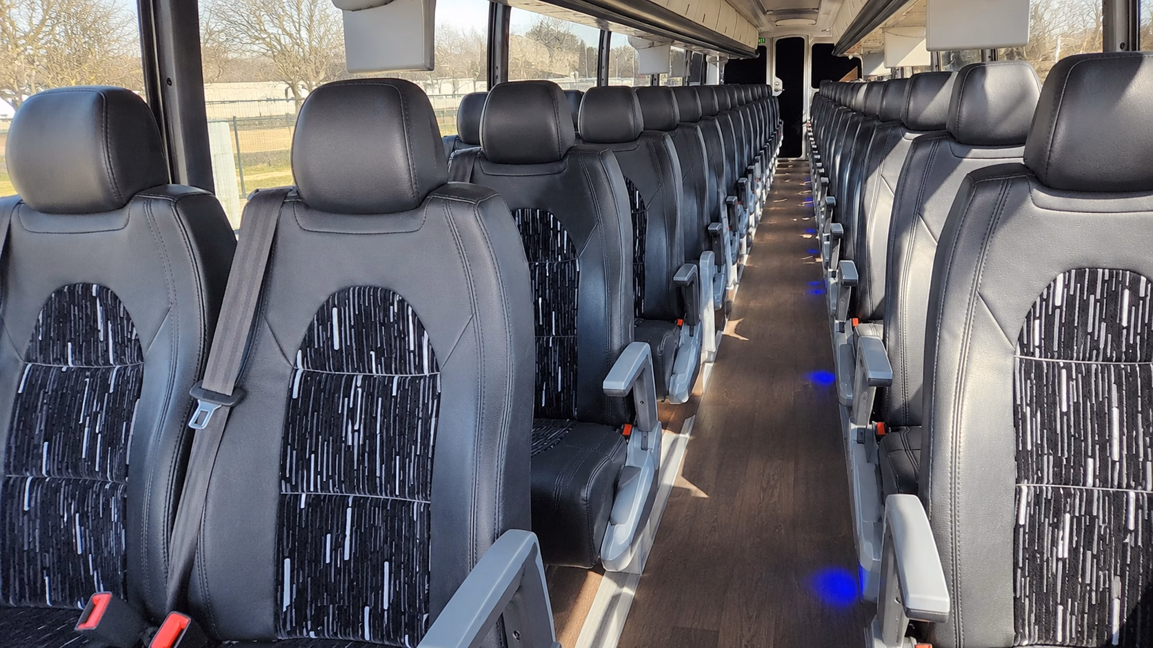 desoto charter bus rental interior