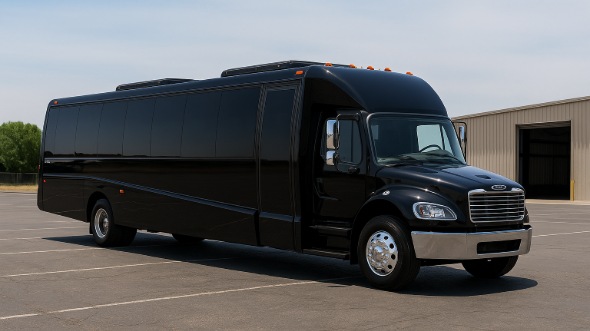 Exterior of Charter Bus Company Mesquite's 18 Passenger Minibus in Mesquite