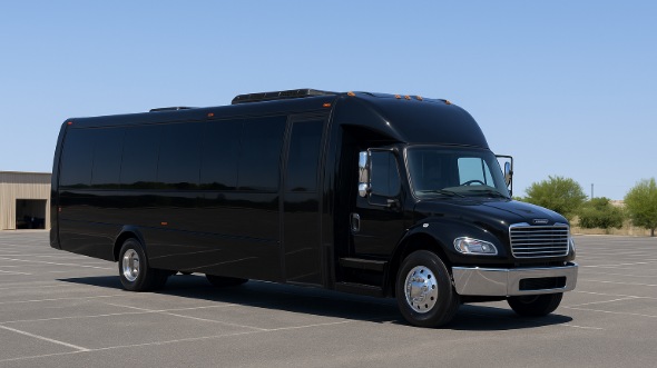 Exterior of Charter Bus Company Dallas's 28 Passenger Mini bus in Dallas