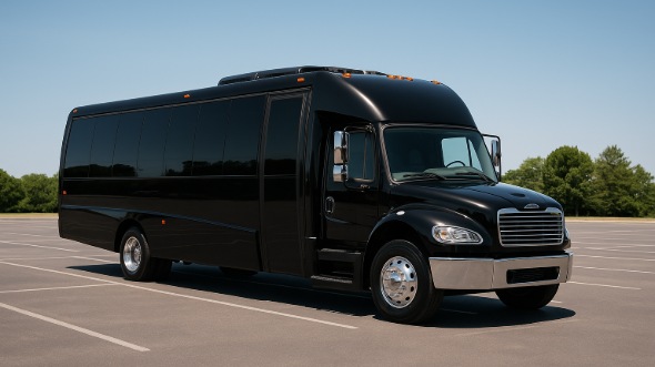Exterior of Charter Bus Company Dallas's 35 Passenger Minibus in Dallas