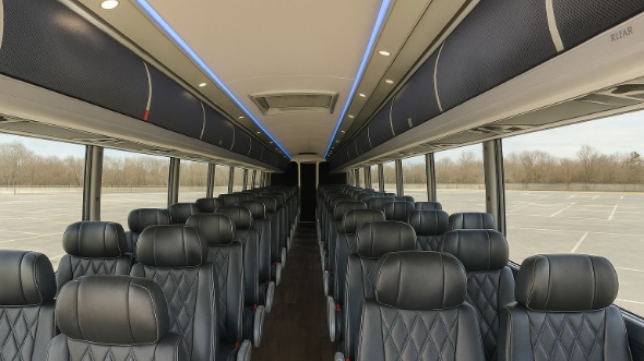 desoto 54 passenger charter bus inside