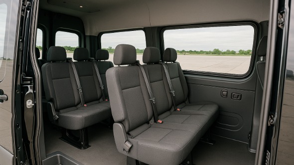 desoto sprinter van with driver inside