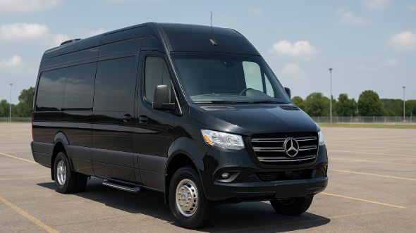 Exterior of Charter Bus Company Dallas's Sprinter Limo in Dallas